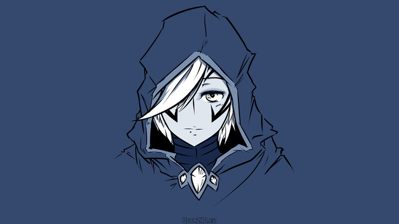 Anime Character in Hood — Blue