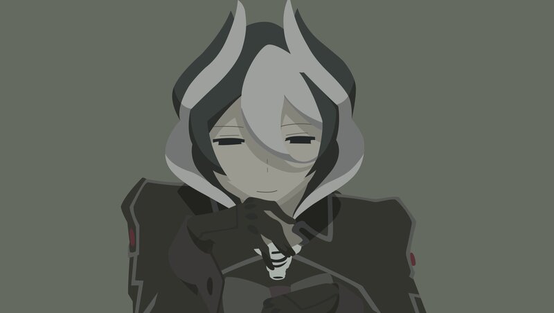Anime Character in Hood — Gray