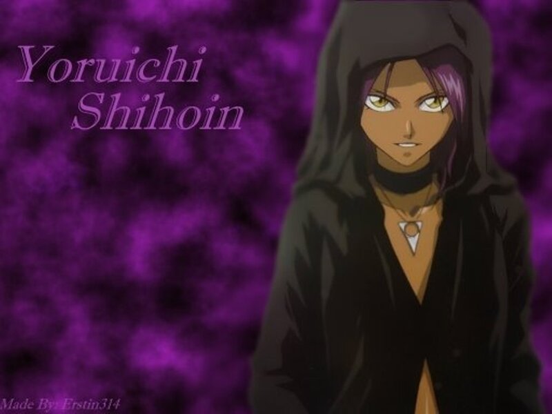 Anime Character in Hooded Cloak — Purple