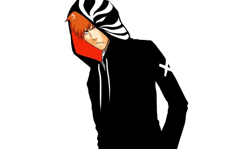 Anime Character in Hoodie — Black