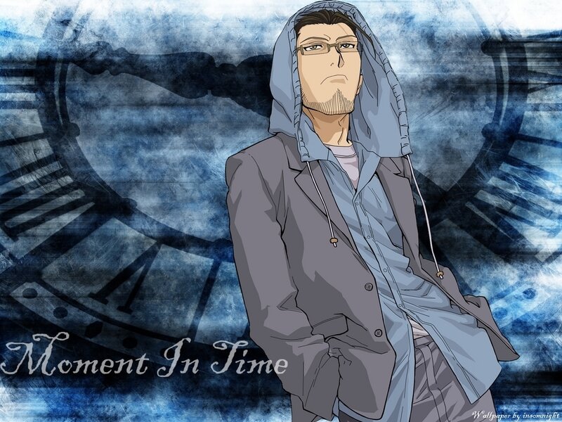 Anime Character in Hoodie — Blue
