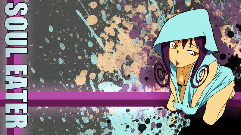 Anime Character in Hoodie — Purple