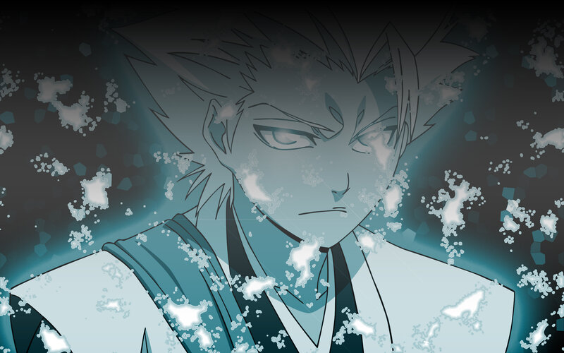 anime character in ice