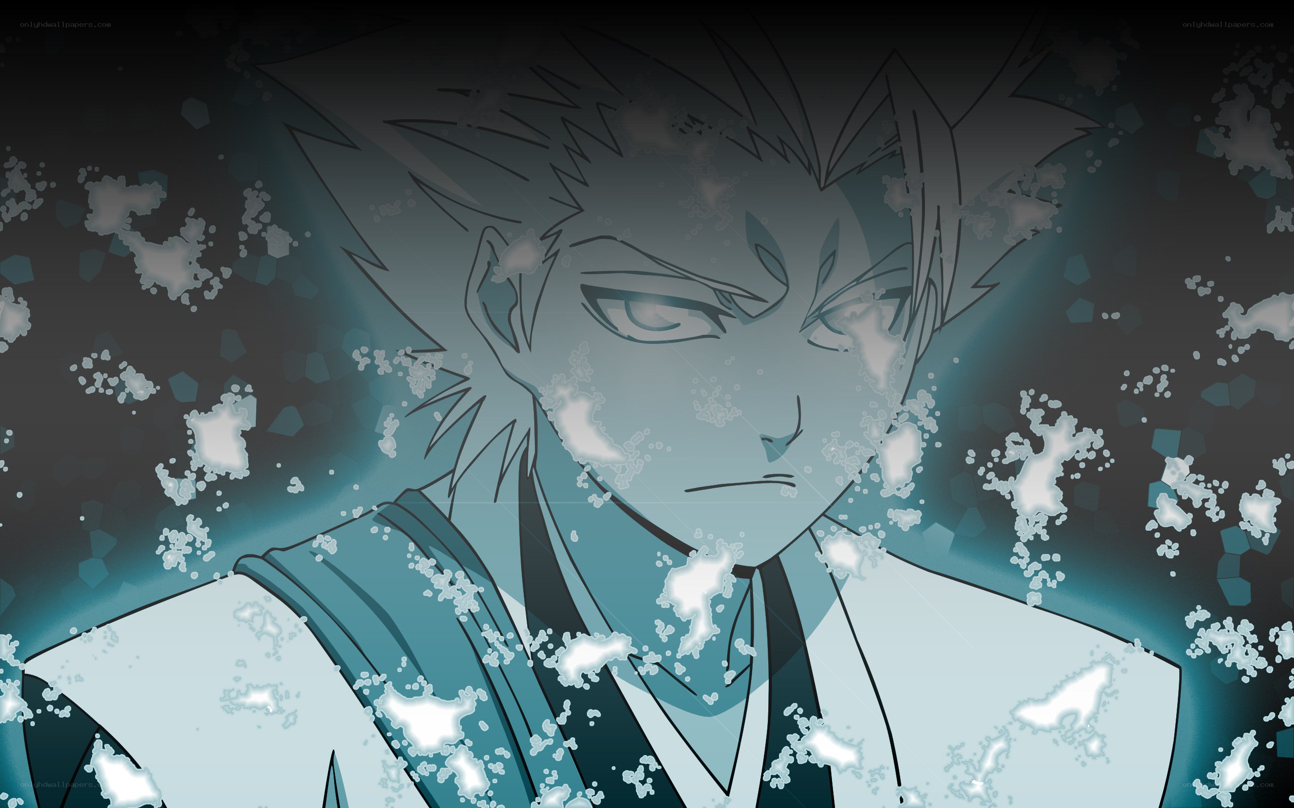 anime character in ice