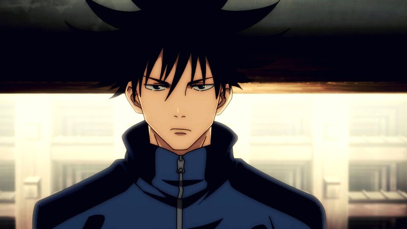 Anime Character in Jacket — Blue, Serious