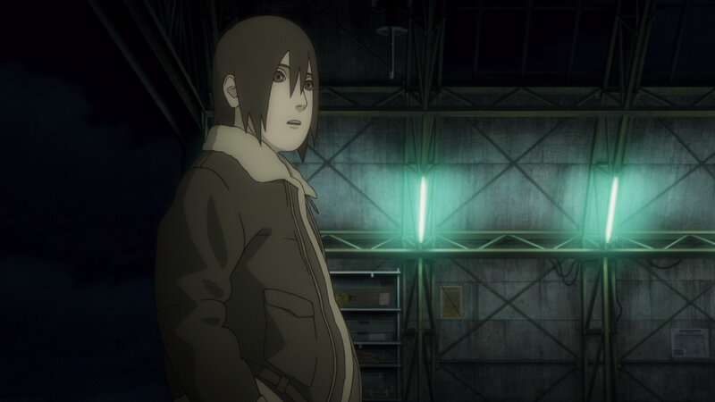 Anime Character in Jacket — Gray