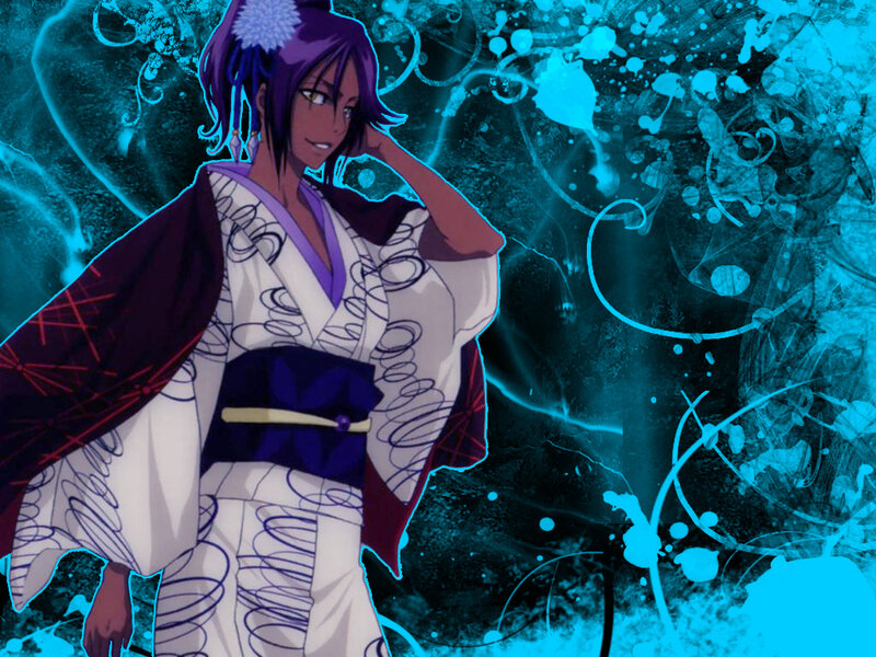 anime character in kimono
