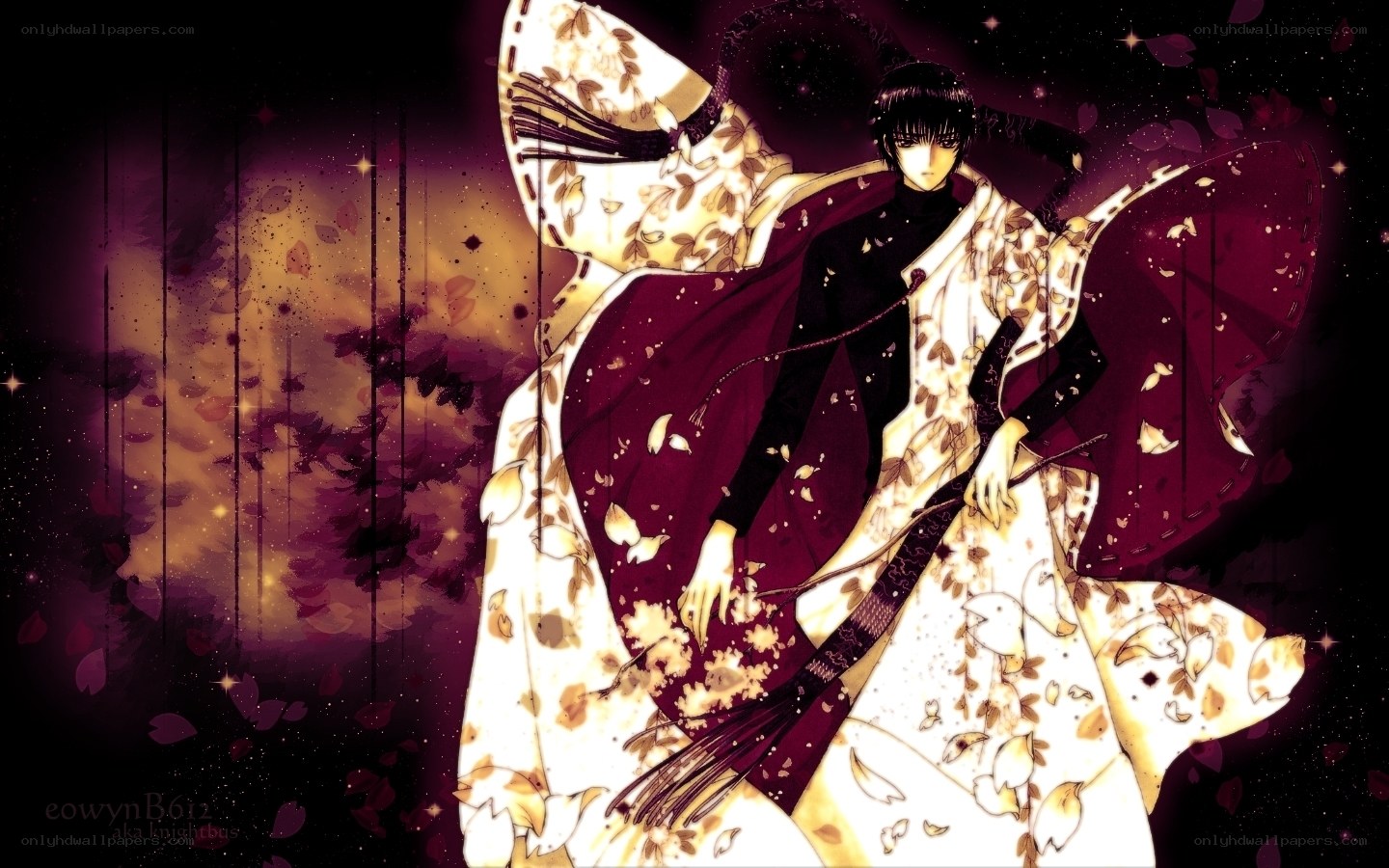 anime character in kimono