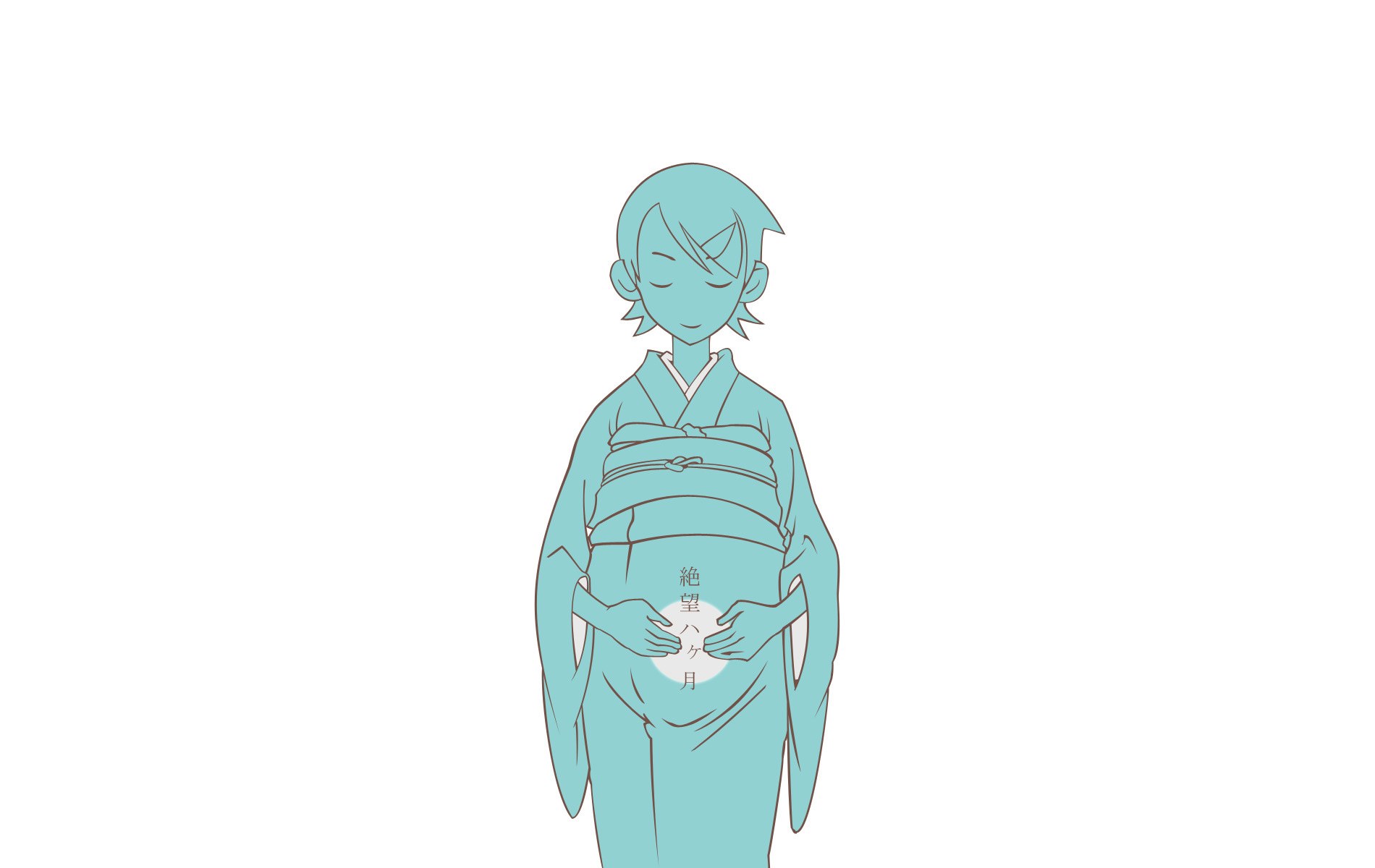 anime character in kimono