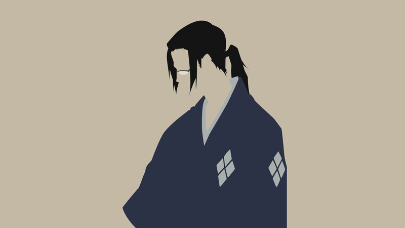 Anime Character in Kimono — Beige, Calm
