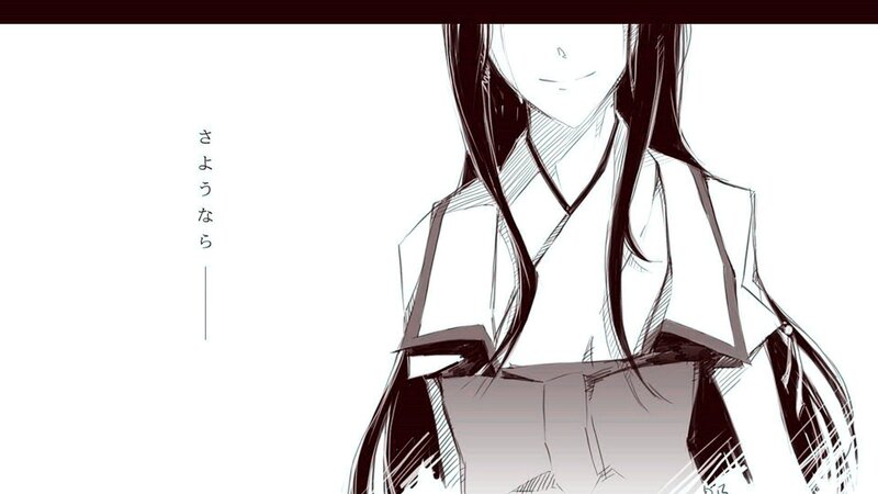 Anime Character in Kimono — Black, Calm, Manga