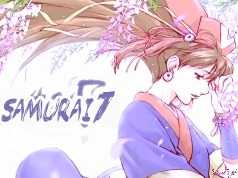 Anime Character in Kimono — Purple, Serene