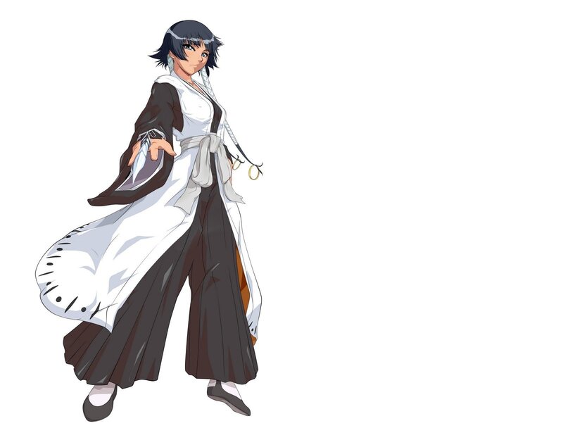 Anime Character in Kimono — White, Calm
