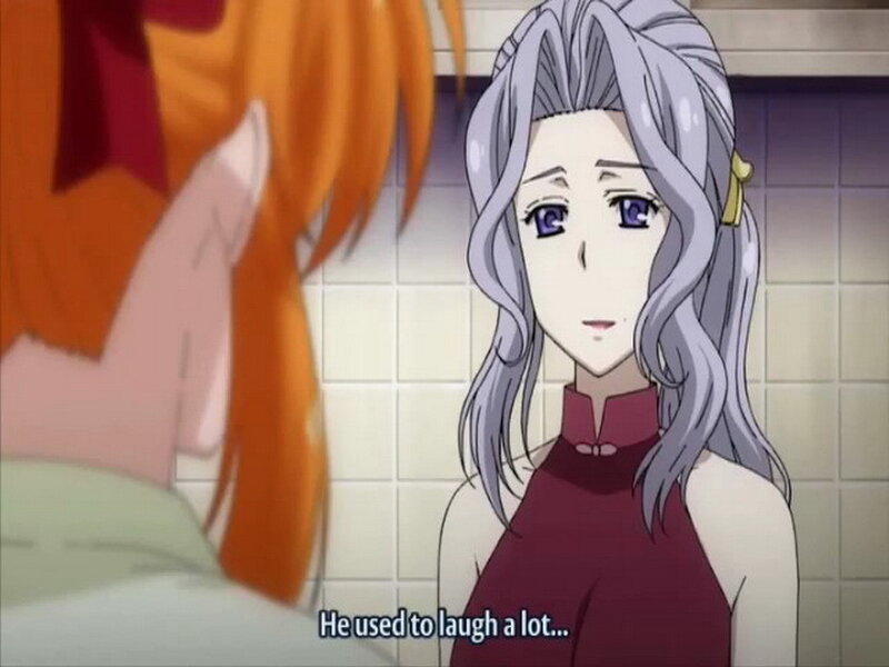 anime character in kitchen