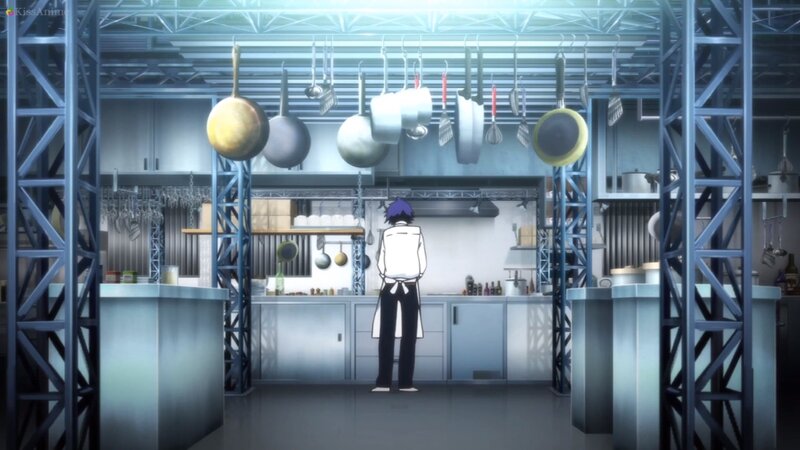 Anime Character in Kitchen — Blue
