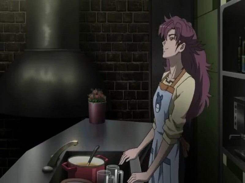 Anime Character in Kitchen — Purple