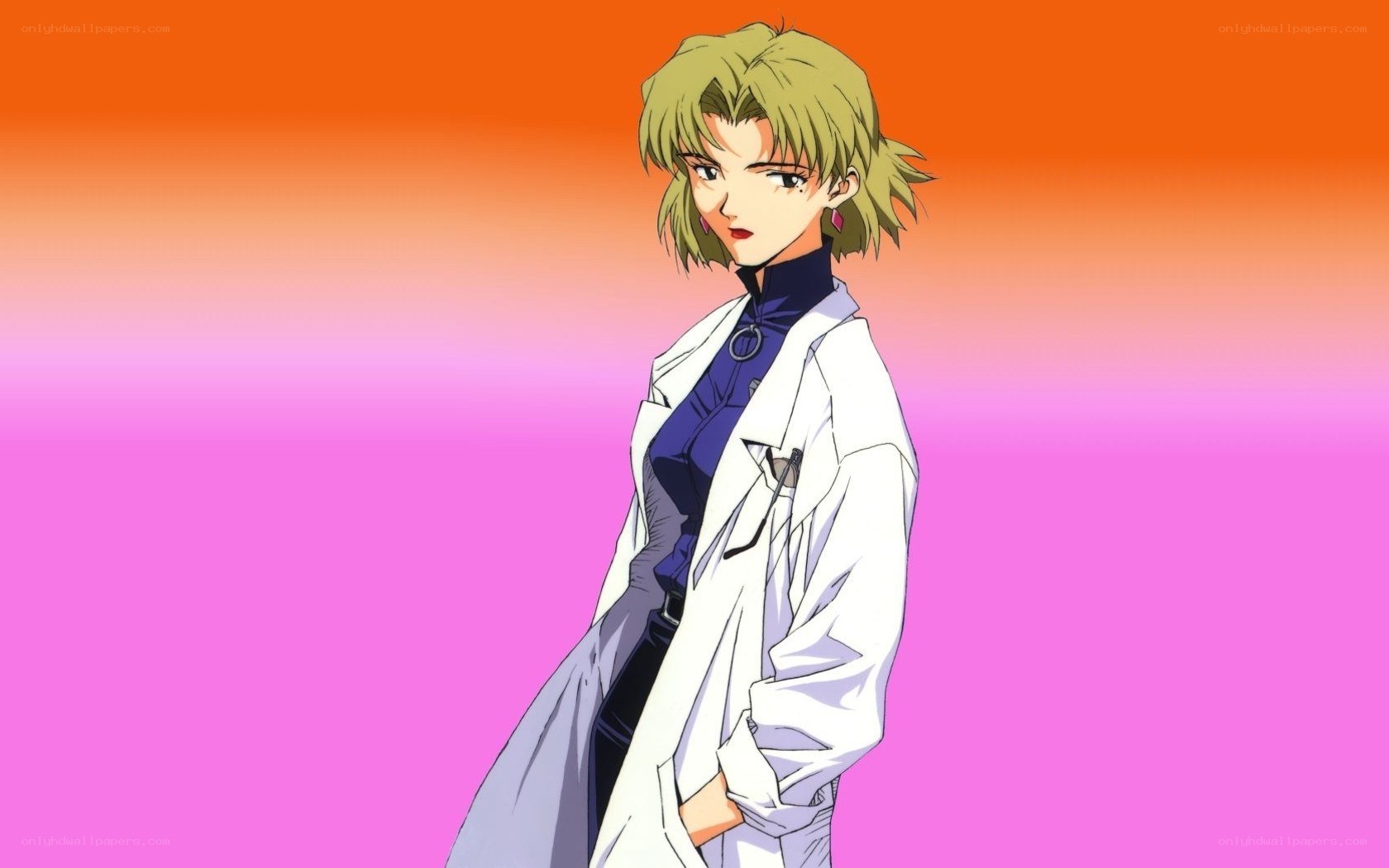 anime character in lab coat