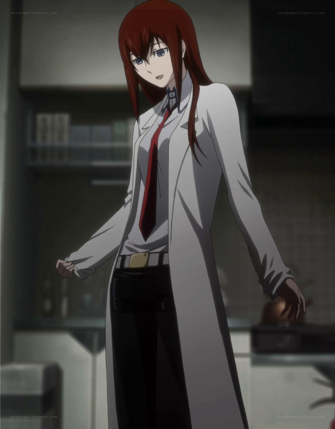 anime character in lab coat