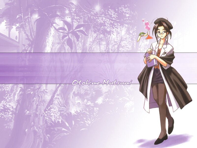 Anime character in lab coat