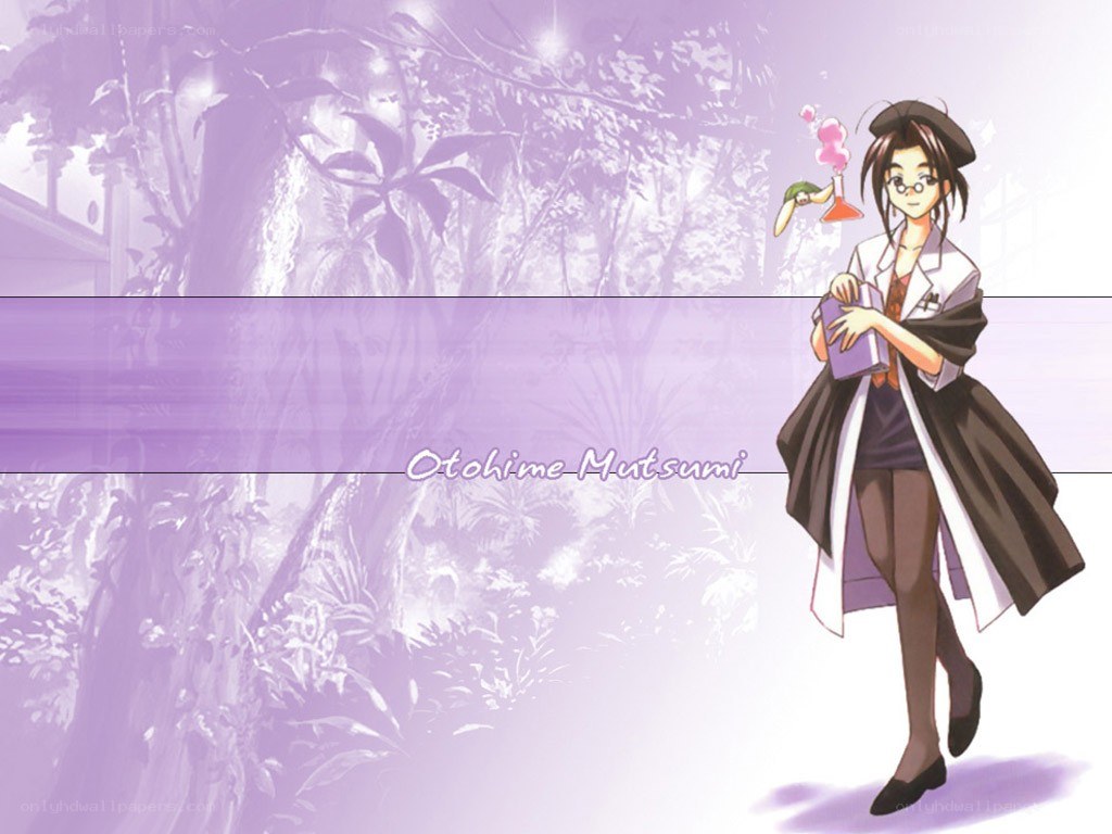 Anime character in lab coat