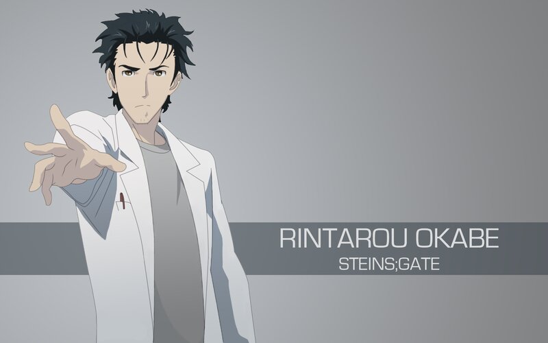 Anime Character in Lab Coat — Gray