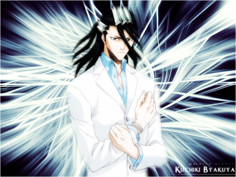 Anime Character in Lab Coat — White