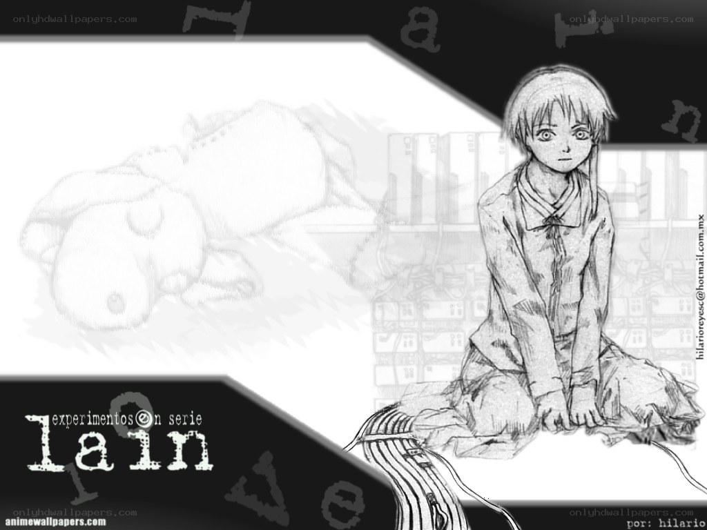 Anime character in lab setting