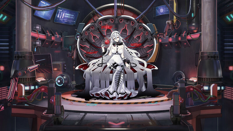 Anime Character in Lab — White