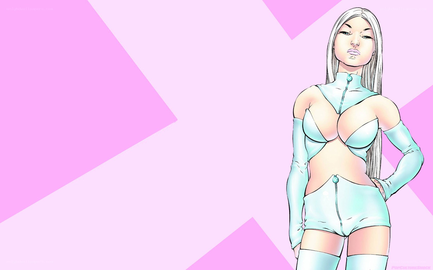 anime character in light blue suit