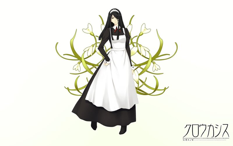 anime character in maid outfit