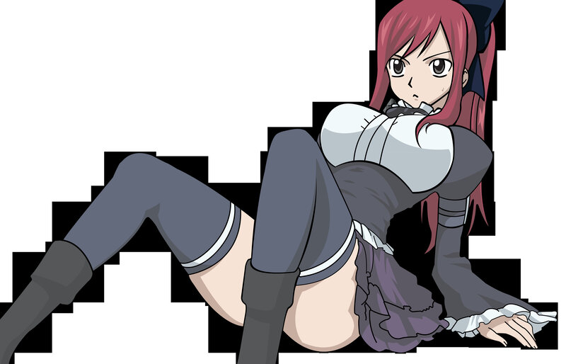 anime character in maid outfit