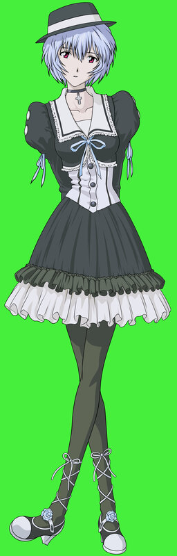 anime character in maid outfit