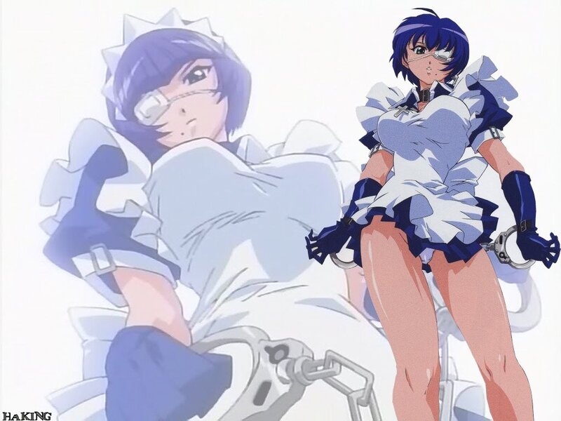 anime character in maid outfit
