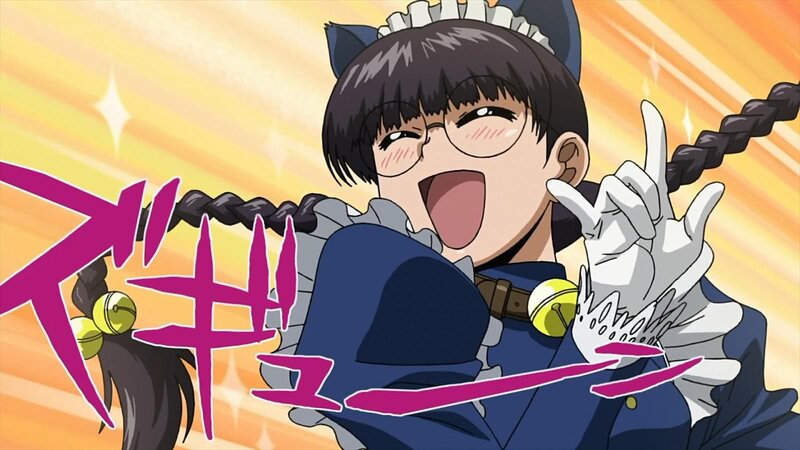 anime character in maid outfit