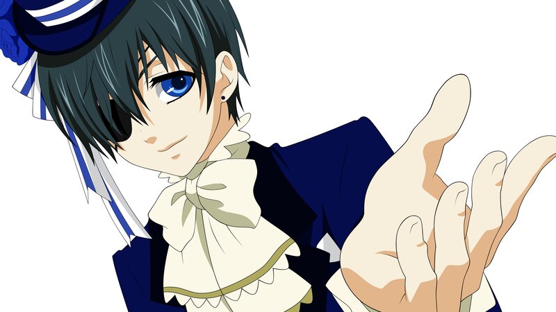 anime character in maid outfit