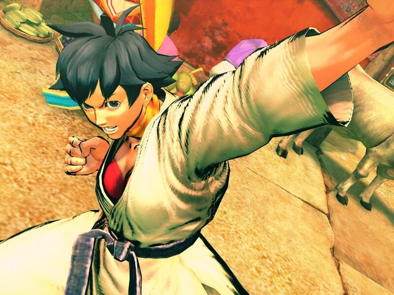 anime character in martial arts pose