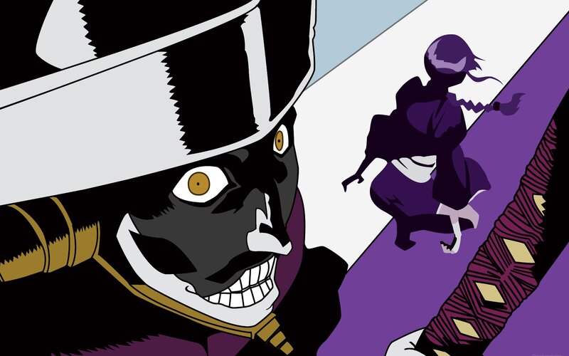anime character in mask and purple outfit