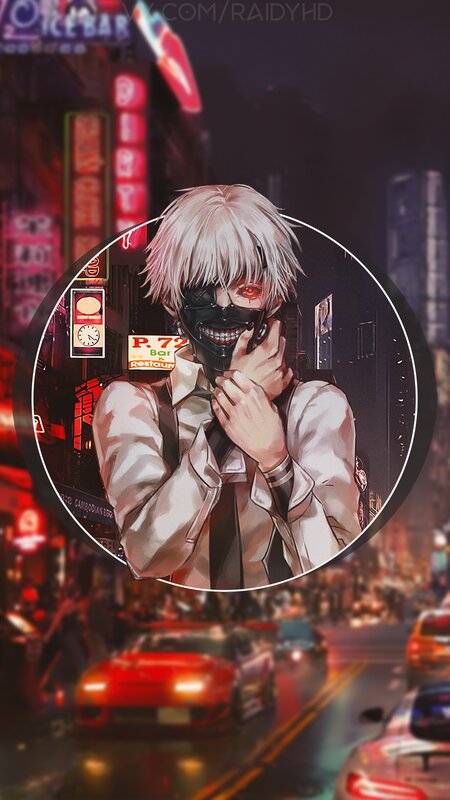 Anime Character in Mask — Black, Dark