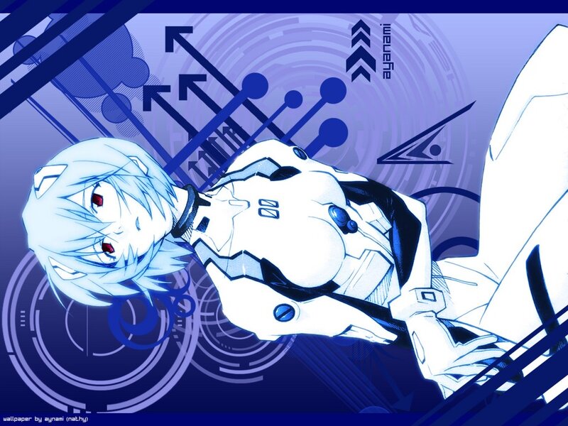 Anime Character in Mech Suit — Blue