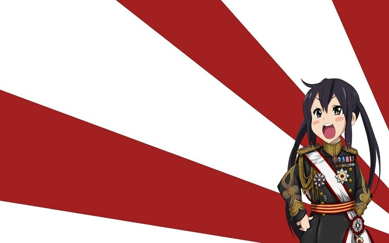 anime character in military uniform
