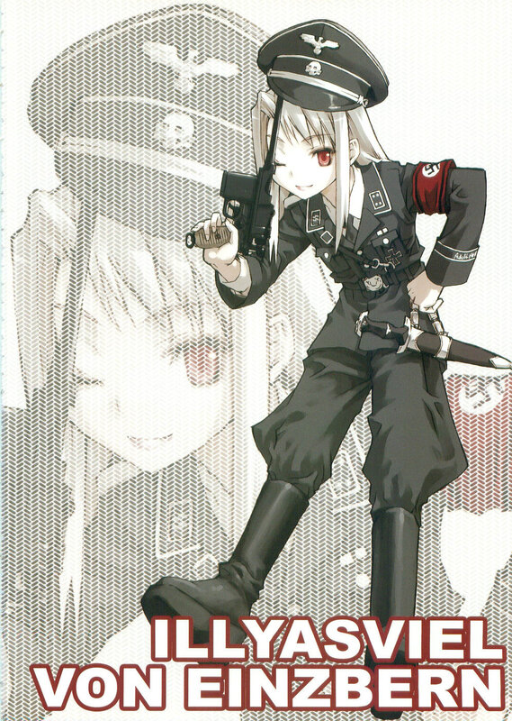 Anime character in military uniform
