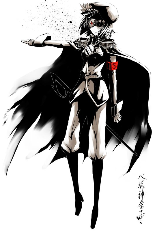 anime character in military uniform