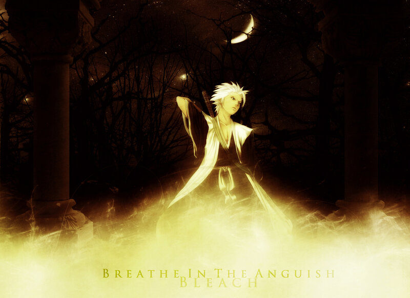 Anime Character in Mist — Yellow