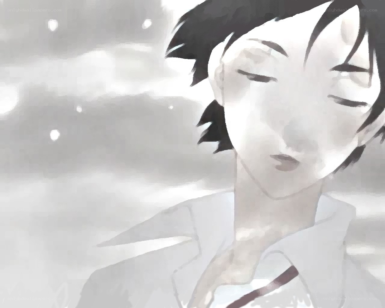 anime character in mist