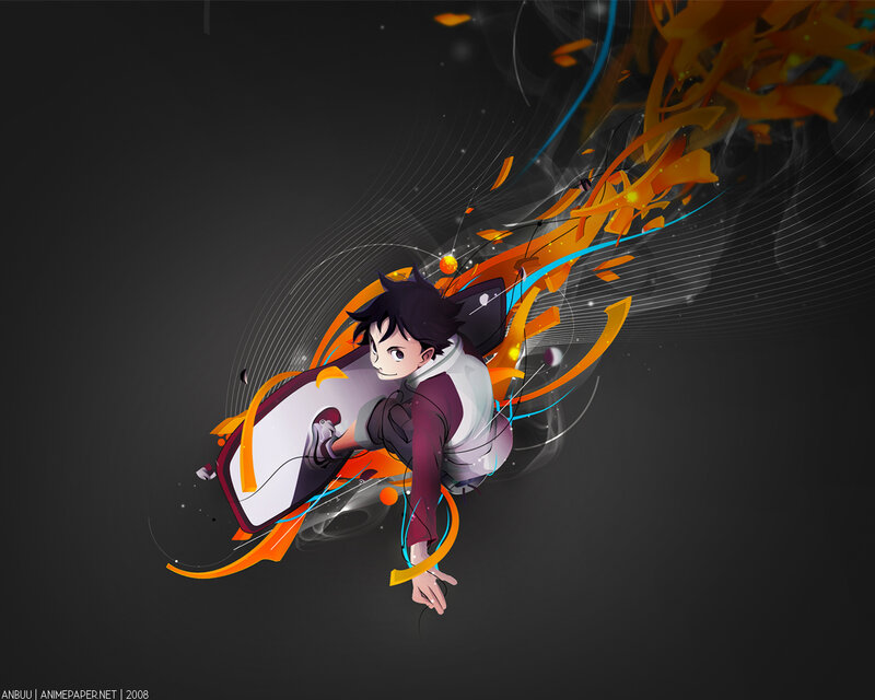 anime character in motion
