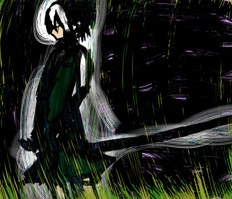 anime character in motion