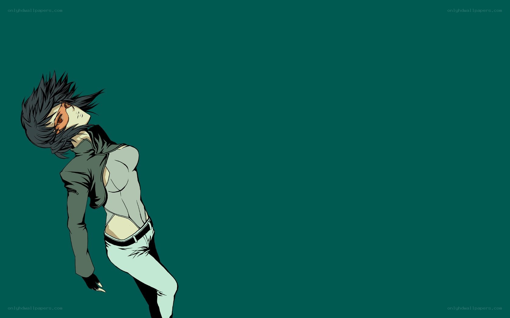 anime character in motion