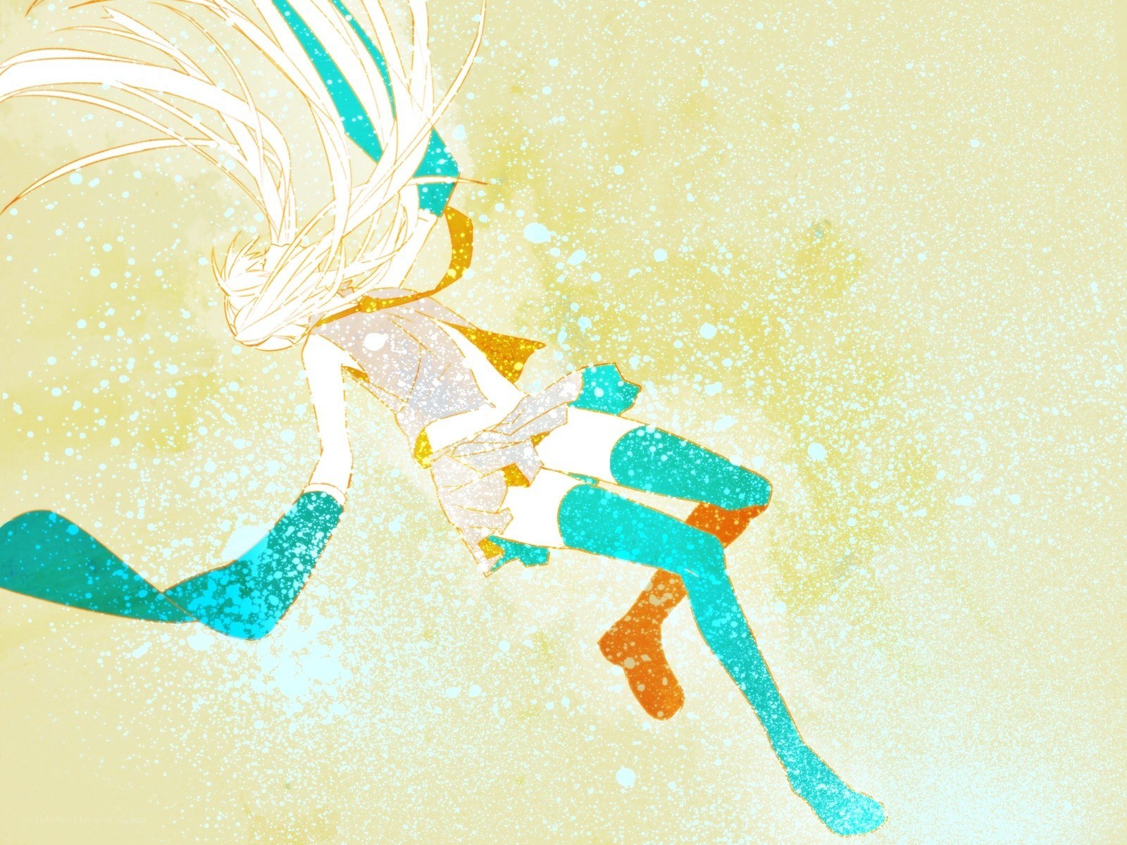 Anime character in motion