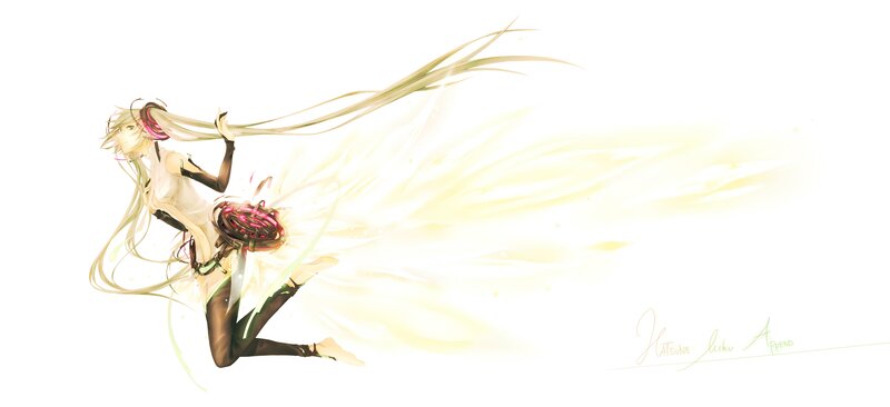 Anime character in motion