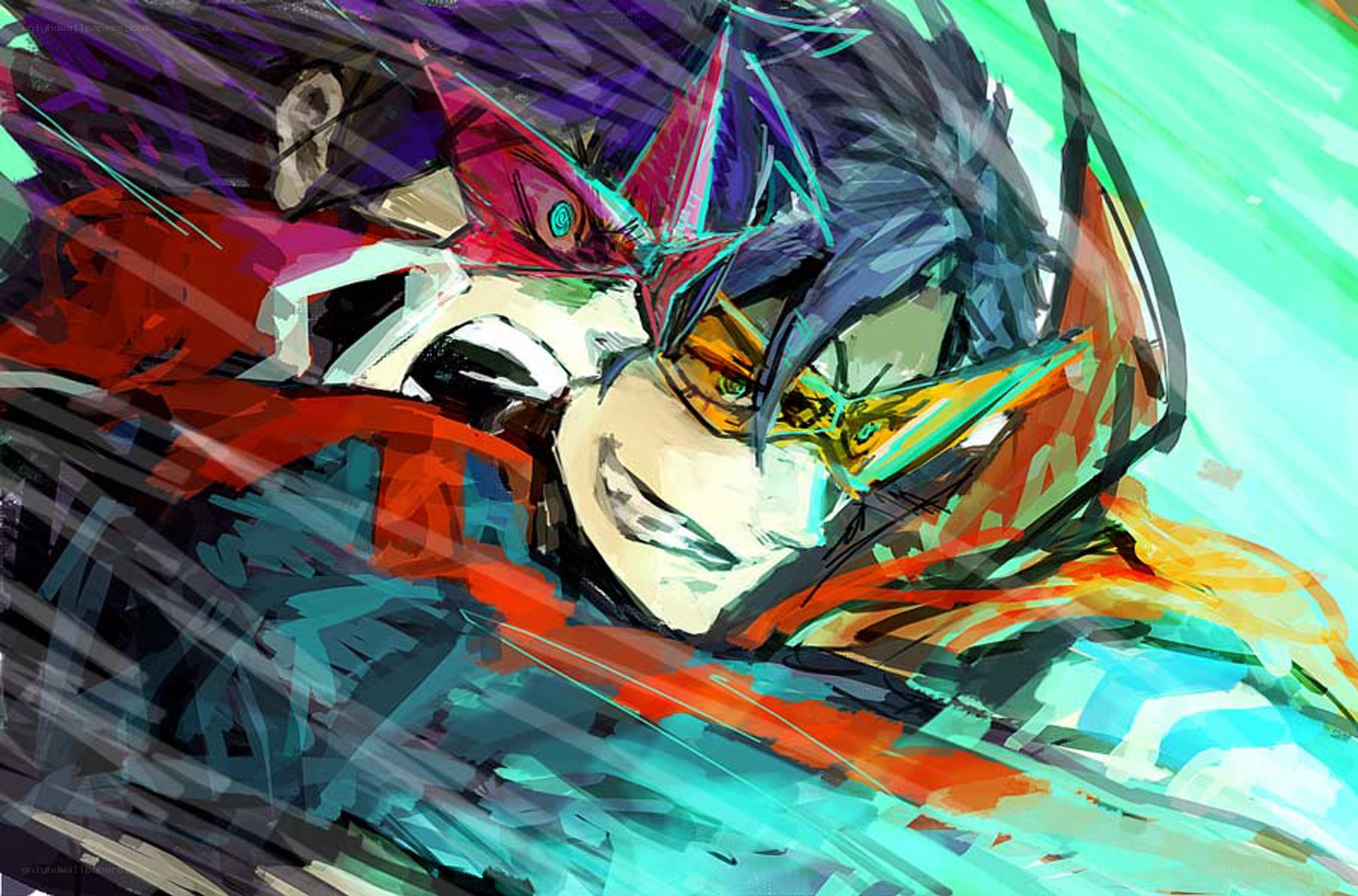 anime character in motion
